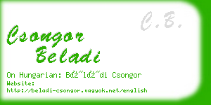 csongor beladi business card